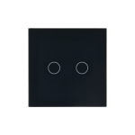 WiFi ключ, стъклен панел Mvava двоен черен