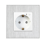 Смарт контакт с алуминиева рамка, сребрист