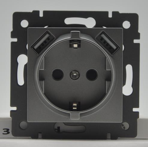 20w Type C +USBэ006 Функционална част контакт с USB A+C